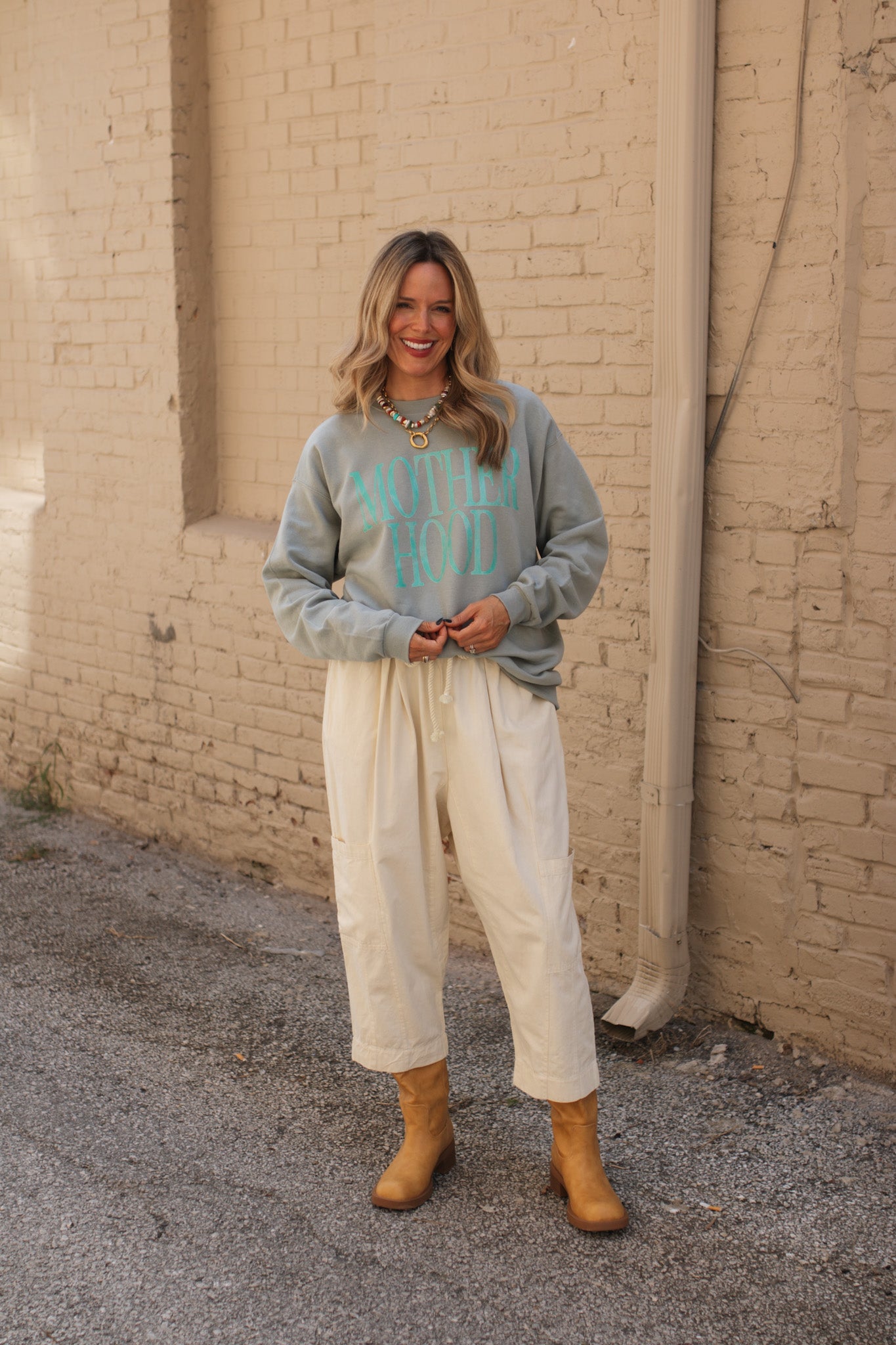 Motherhood Washed Crewneck Sweatshirt