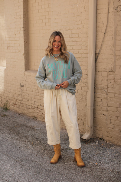 Motherhood Washed Crewneck Sweatshirt