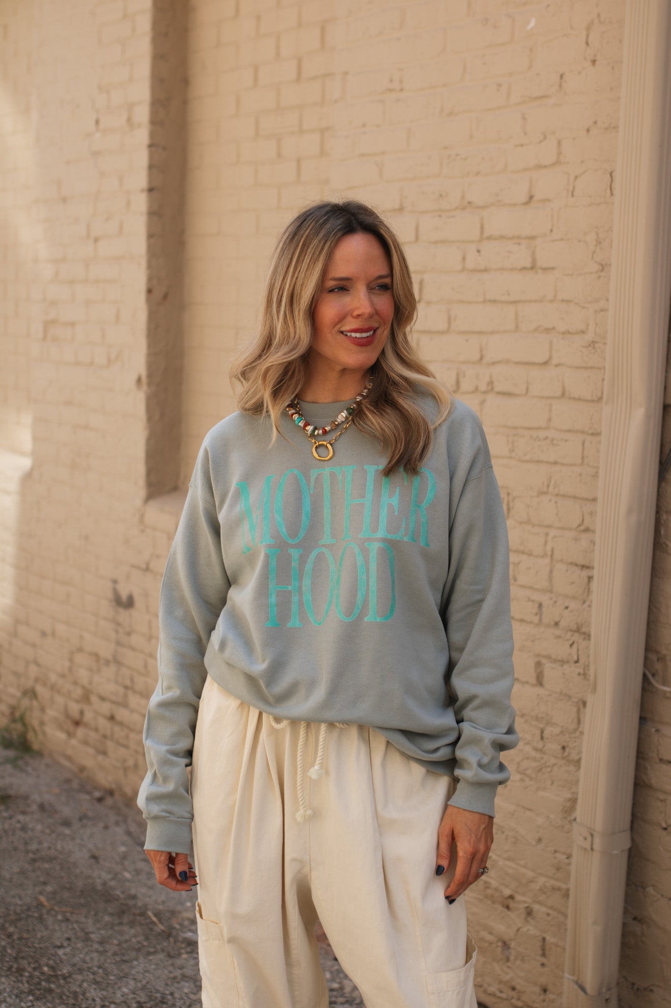 Motherhood Washed Crewneck Sweatshirt
