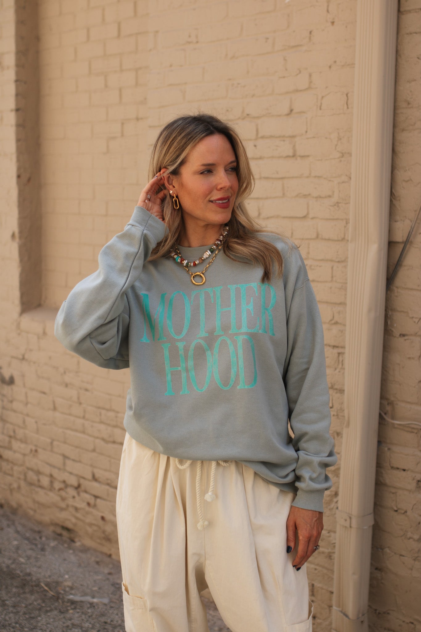 Motherhood Washed Crewneck Sweatshirt