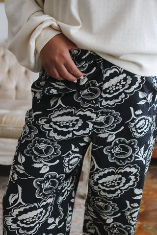 Teagan Floral Barrel Pant
