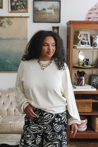 Quincy Pointelle Pullover Sweater