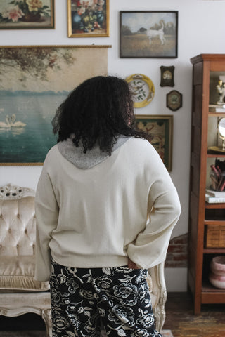 Quincy Pointelle Pullover Sweater