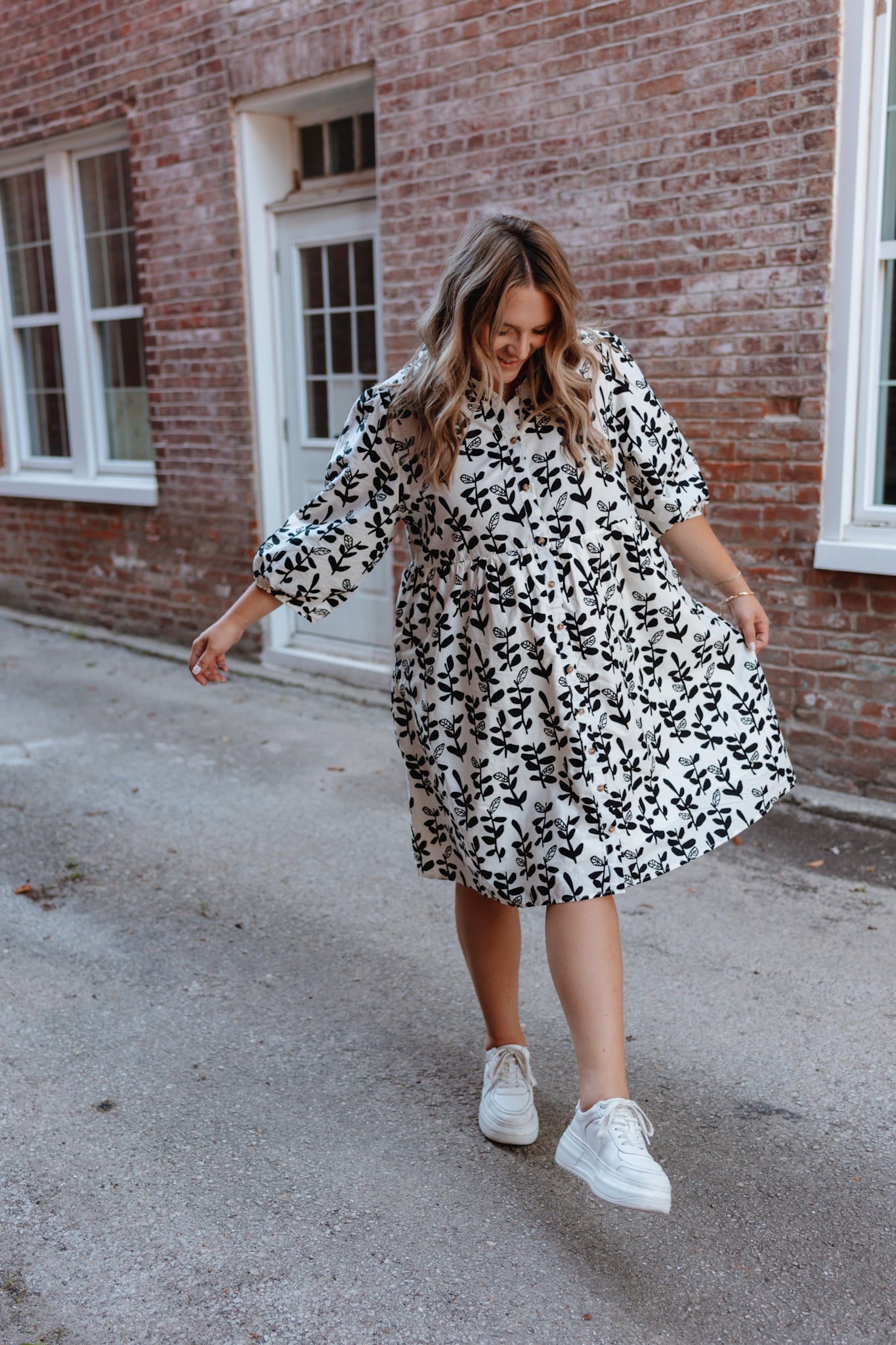 Yours Truly Floral Dress