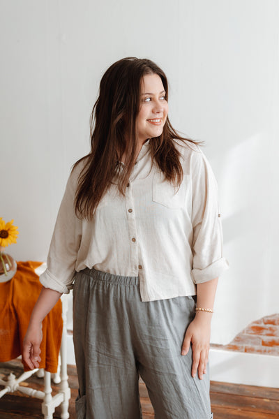 Show Me The Way Linen Top