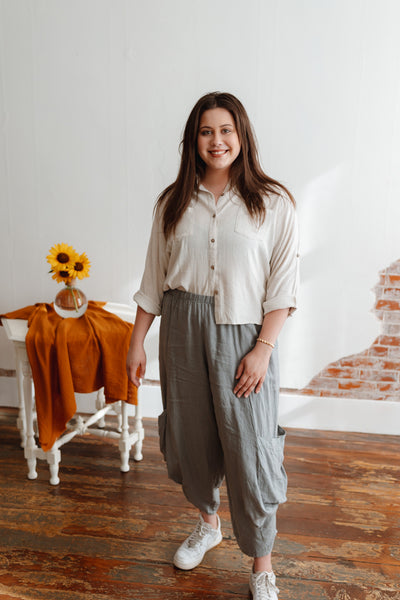 Show Me The Way Linen Top