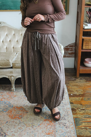 Rowan Floral Drawstring Balloon Pant