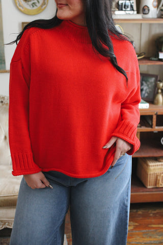 Logan Mock Neck Knit Sweater
