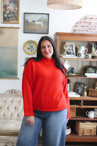 Logan Mock Neck Knit Sweater