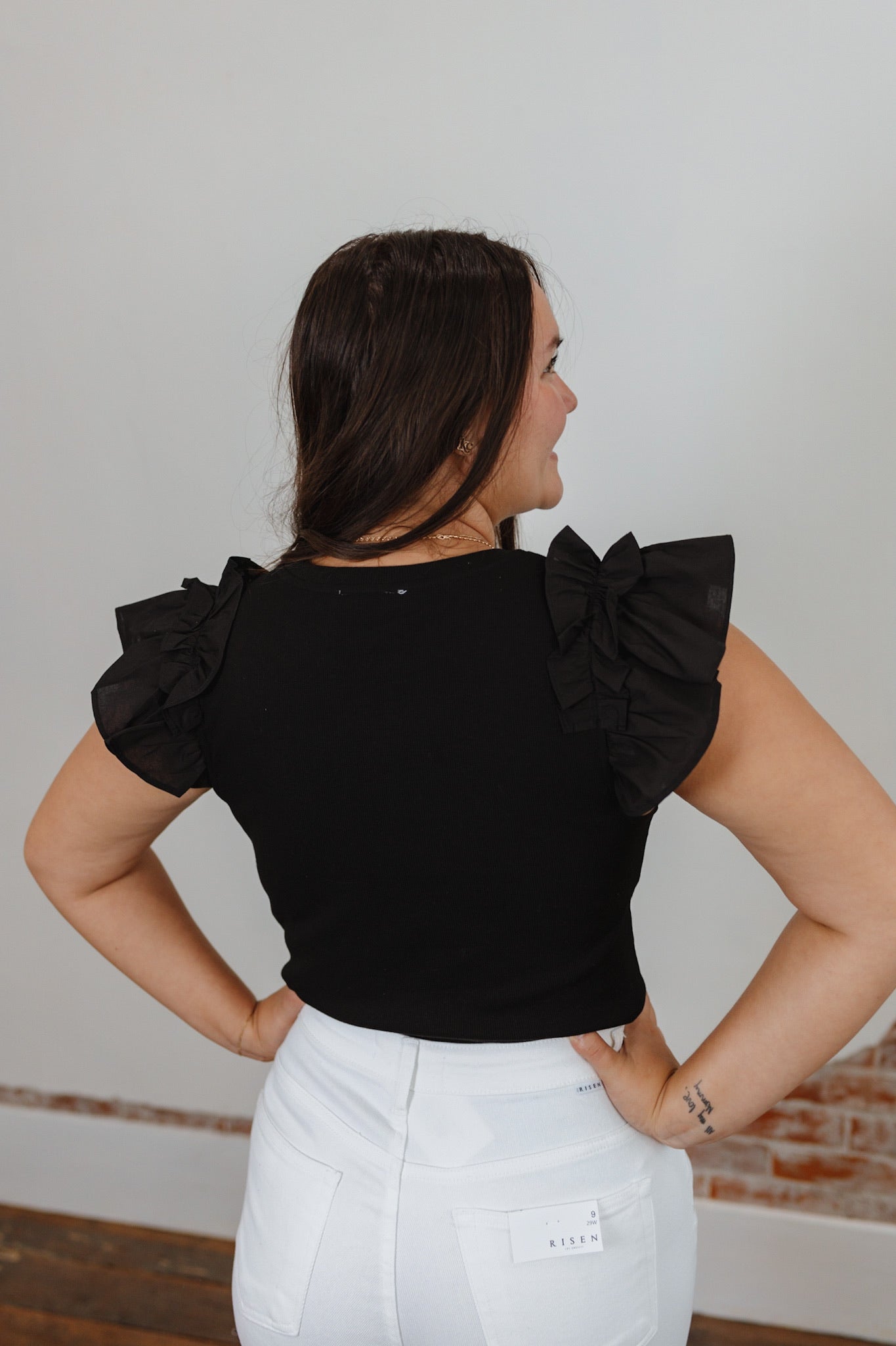 Just A Little Ruffle Top