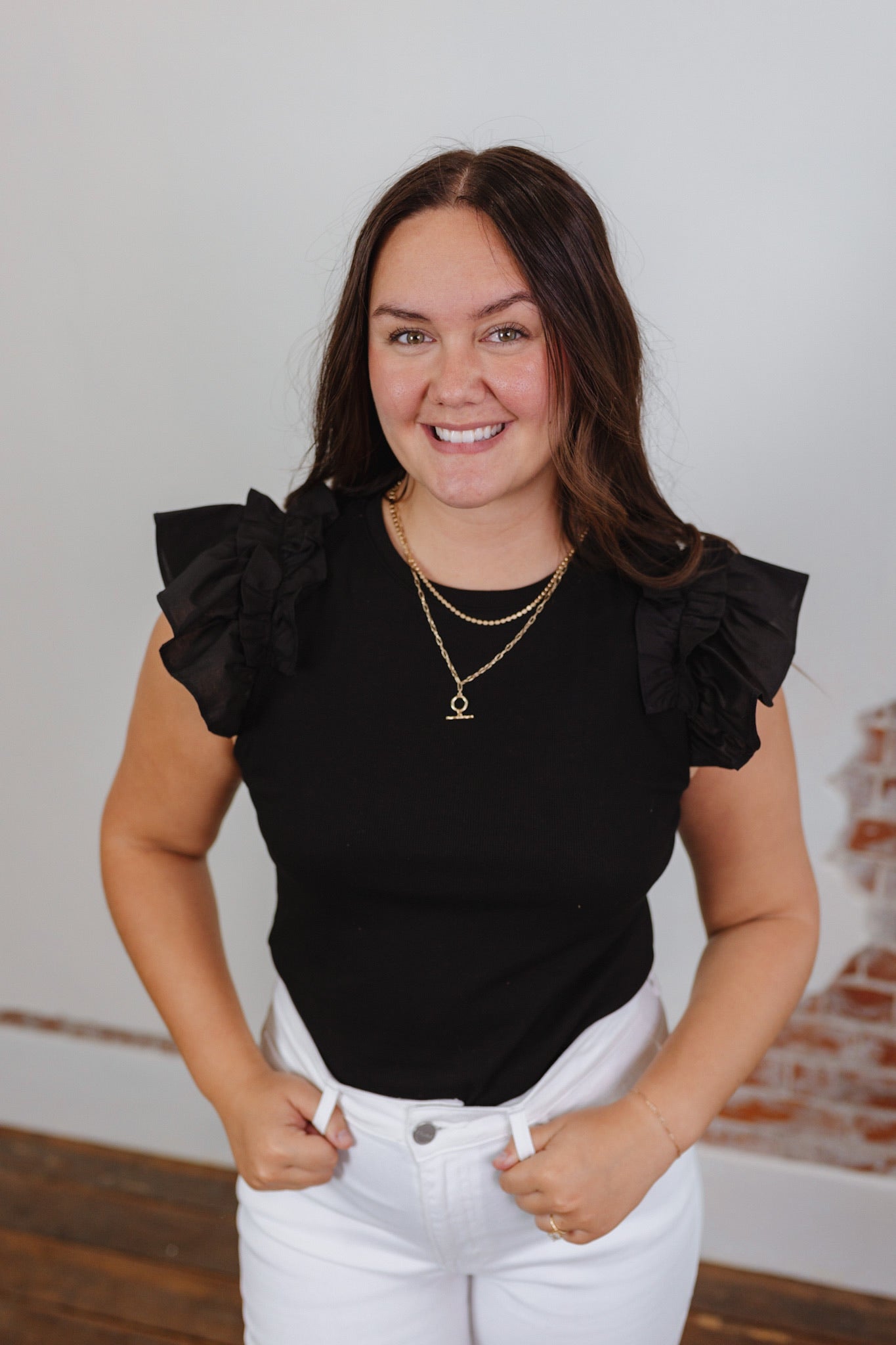 Just A Little Ruffle Top
