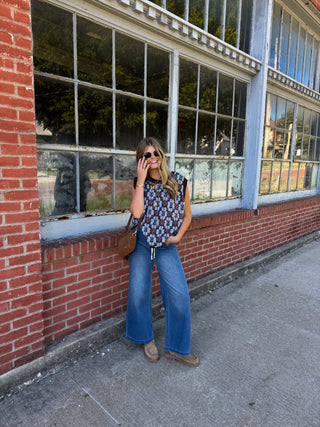 Maren Floral Knit Sweater Vest