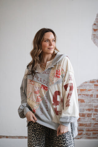 Edie Patchwork Sweatshirt
