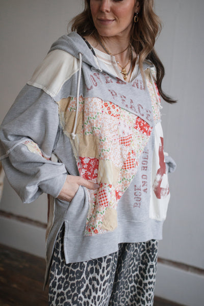 Edie Patchwork Sweatshirt