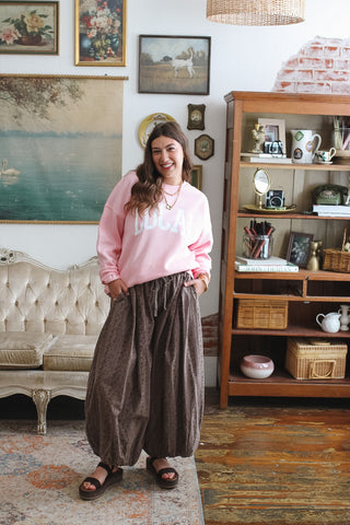 Rowan Floral Drawstring Balloon Pant