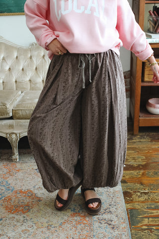 Rowan Floral Drawstring Balloon Pant