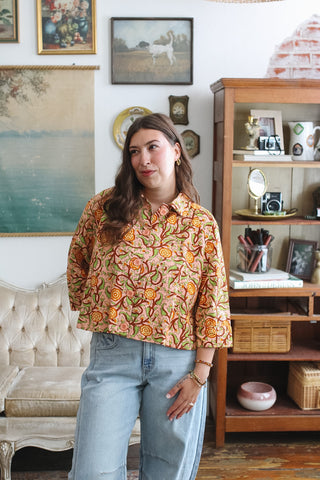 Merritt Peach Rose Swing Jacket