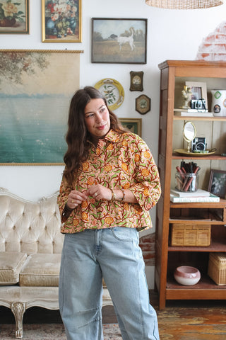 Merritt Peach Rose Swing Jacket