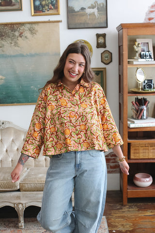 Merritt Peach Rose Swing Jacket