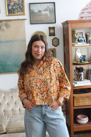 Merritt Peach Rose Swing Jacket