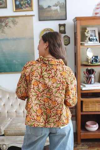 Merritt Peach Rose Swing Jacket
