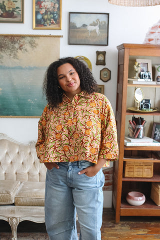 Merritt Peach Rose Swing Jacket