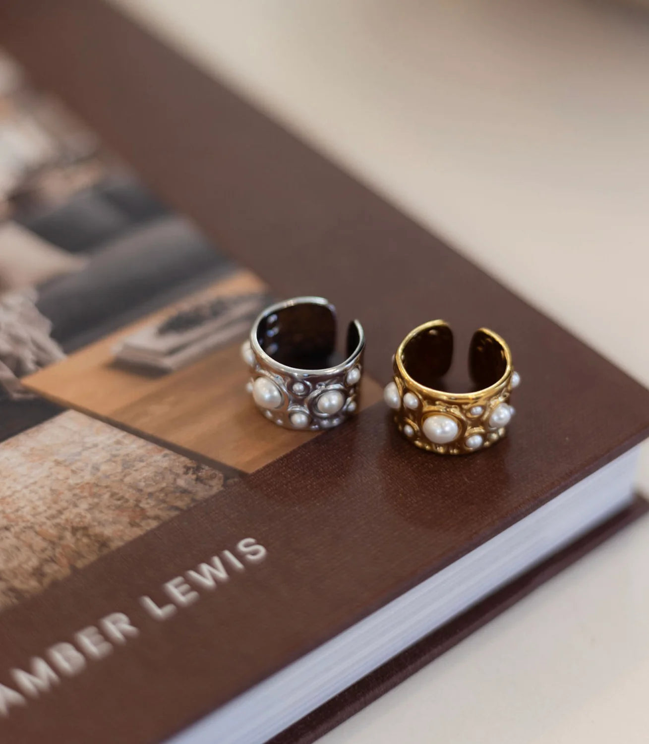 Bella Chunky Pearl Ring