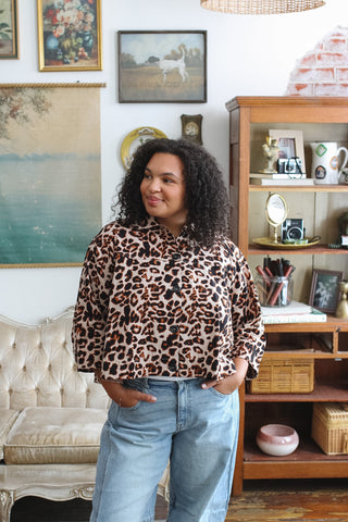 Taylor Leopard Swing Jacket