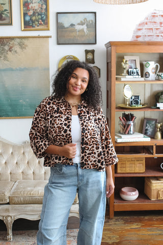 Taylor Leopard Swing Jacket
