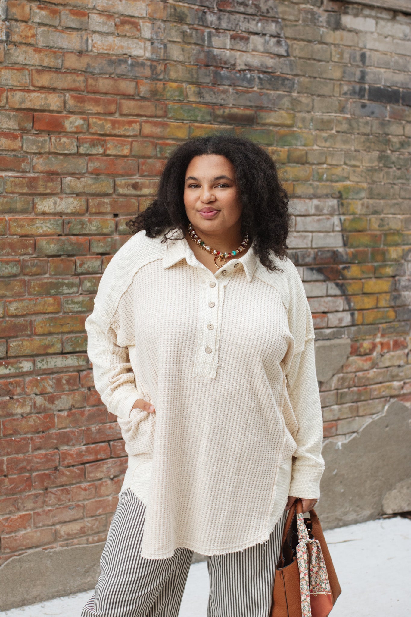 Natalie Waffle Knit Tunic