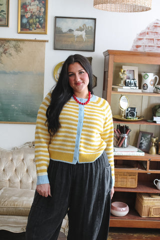 Chandler Striped Knit Cardigan