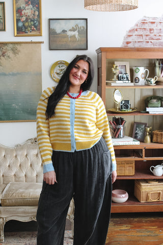 Chandler Striped Knit Cardigan