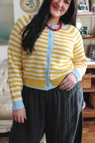 Chandler Striped Knit Cardigan
