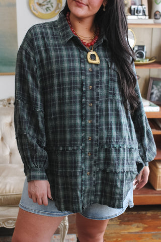 Sawyer Vintage Washed Oversized Flannel