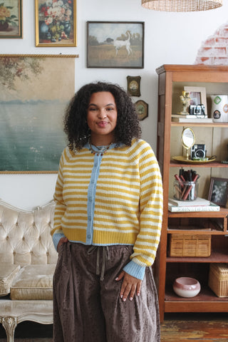 Chandler Striped Knit Cardigan