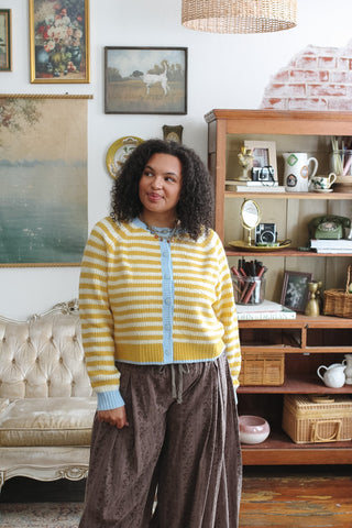 Chandler Striped Knit Cardigan