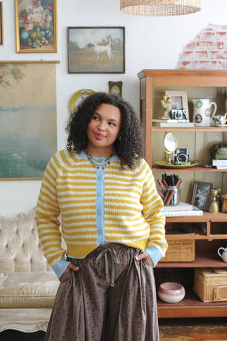 Chandler Striped Knit Cardigan