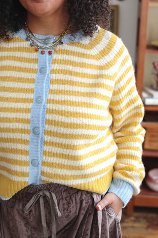 Chandler Striped Knit Cardigan