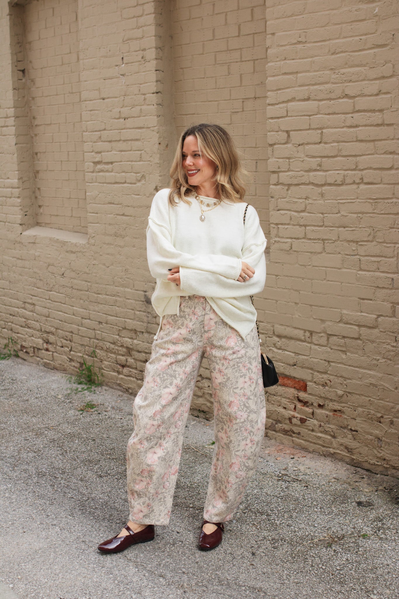 Sylvie Rolled Edge Pullover Sweater