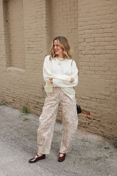 Sylvie Rolled Edge Pullover Sweater