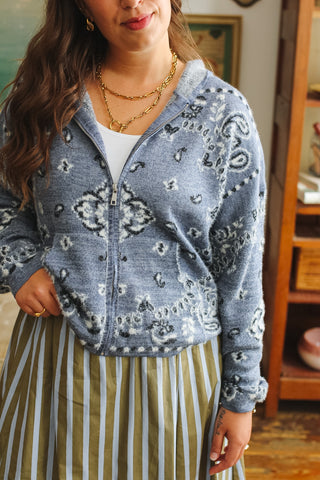 Brodie Bandana Zip Up Jacket