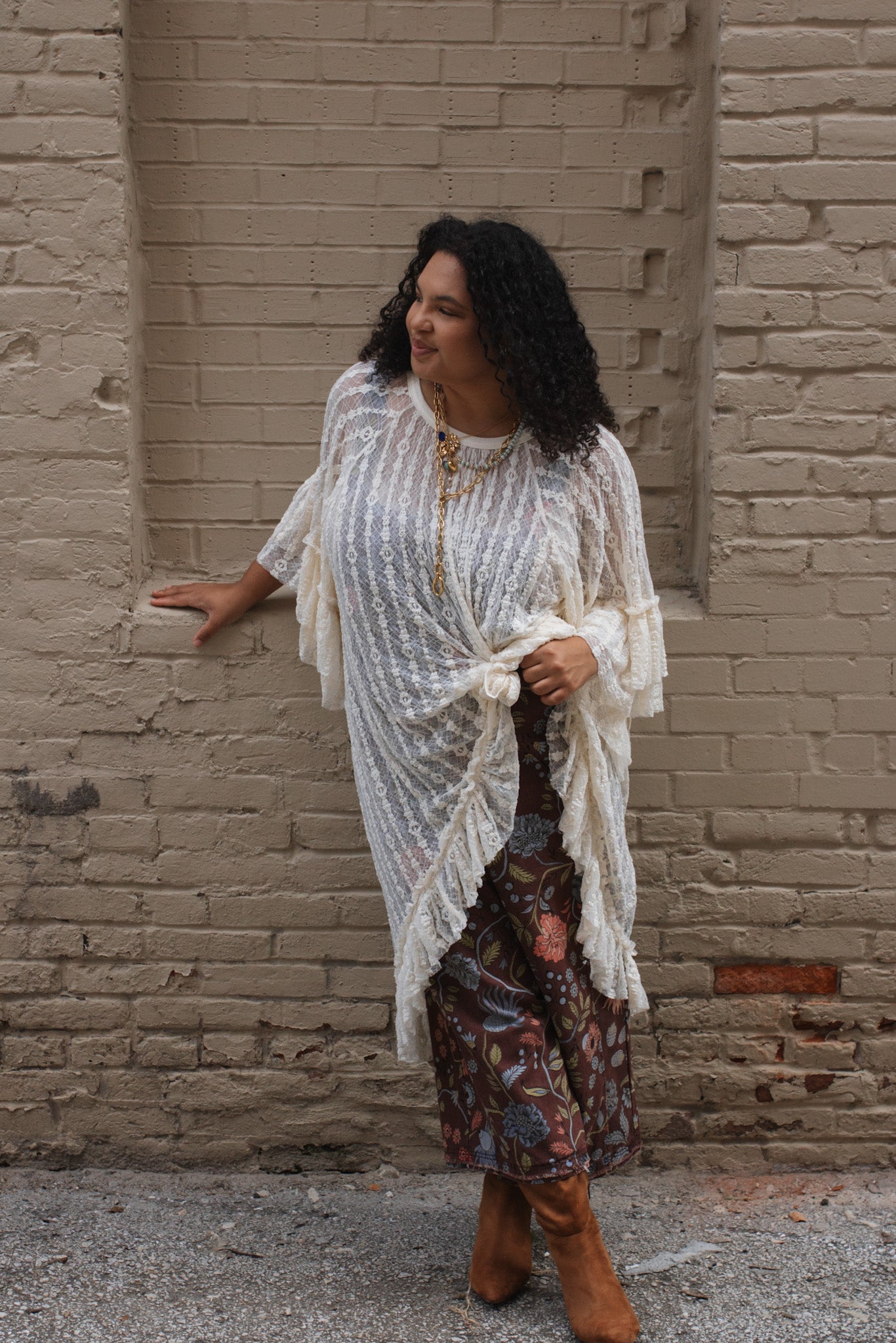 Elizabeth Lace Tunic Top