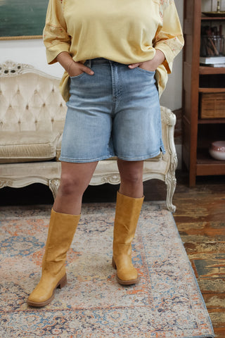 Mica | Super High Rise Relaxed Denim Shorts