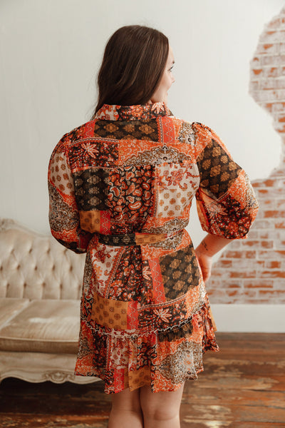 Calm Chaos Patch Dress