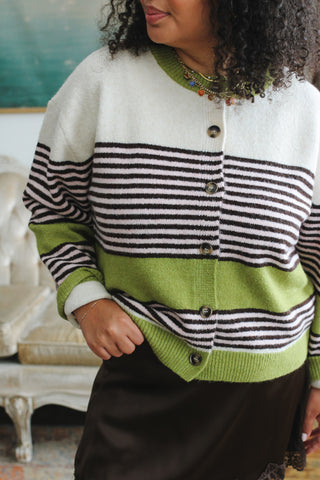 Lindsey Striped Knit Cardigan