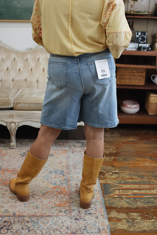 Mica | Super High Rise Relaxed Denim Shorts