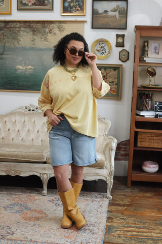 Mica | Super High Rise Relaxed Denim Shorts