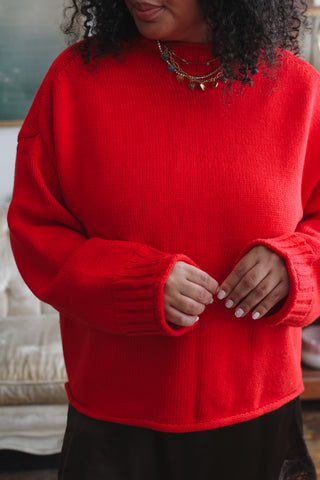Logan Mock Neck Knit Sweater
