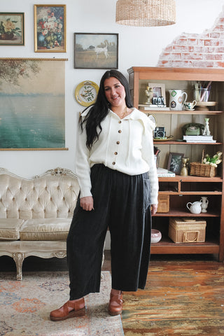 Katherine Knit Collared Cardigan