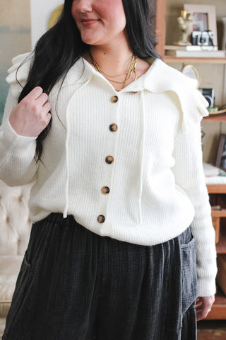 Katherine Knit Collared Cardigan